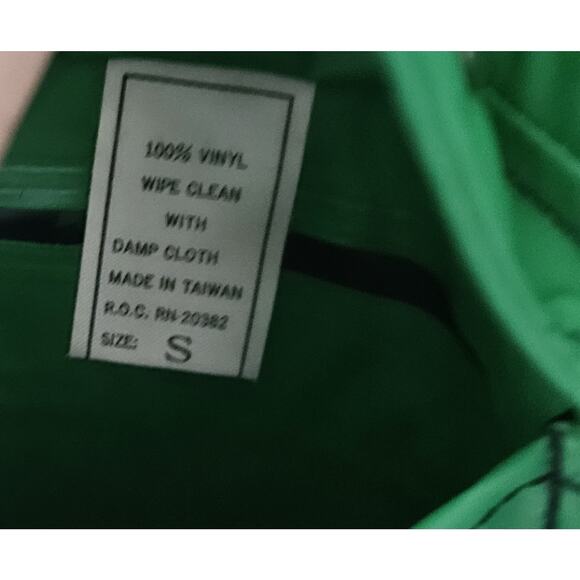 Vinyl Small Vintage Hooded Slicker Raincoat Reversible Whale Print 80s Retro 70s - Picture 2 of 13